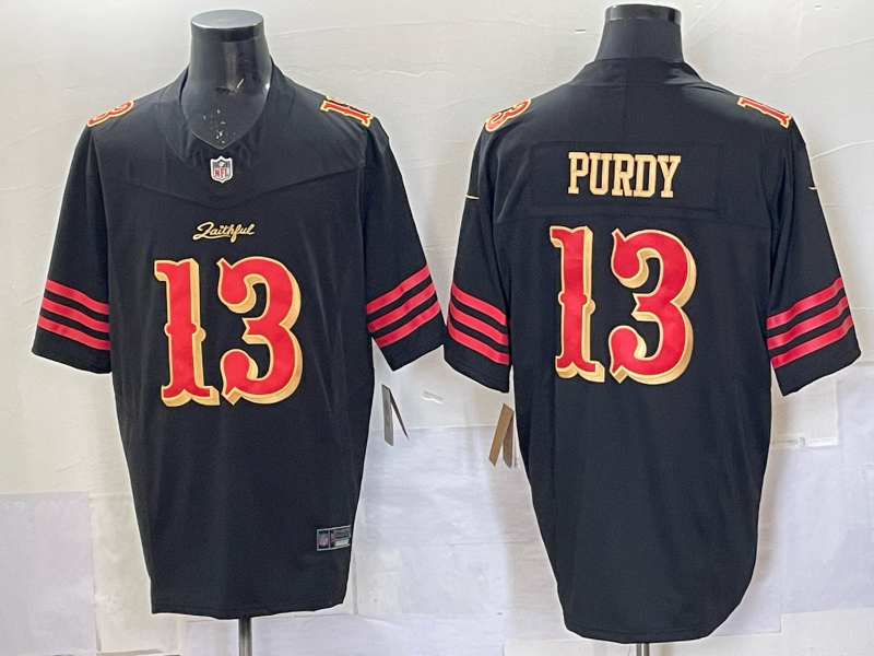Men San Francisco 49ers #13 Purdy black Limited Nike NFL 2025 Jersey 003